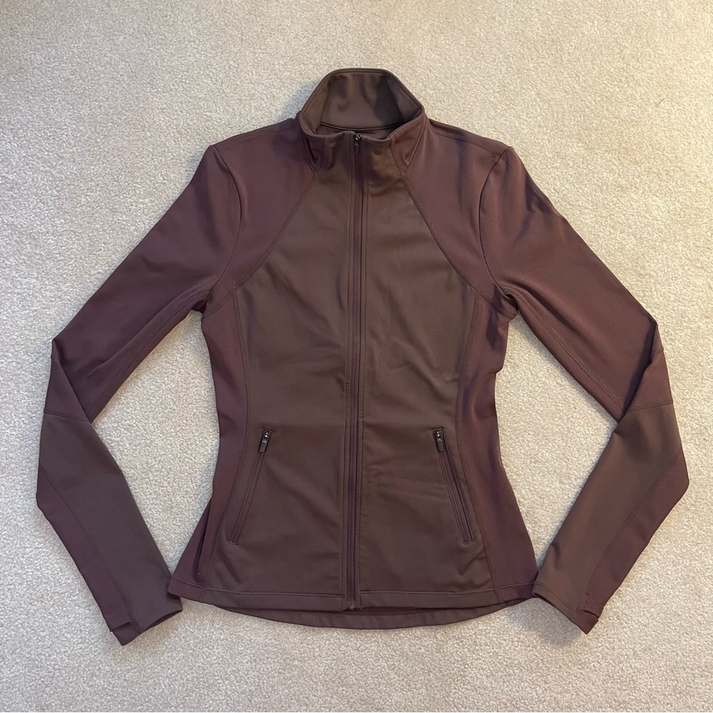 Zella Studio Fit Active Jacket - brown mauve purple size small